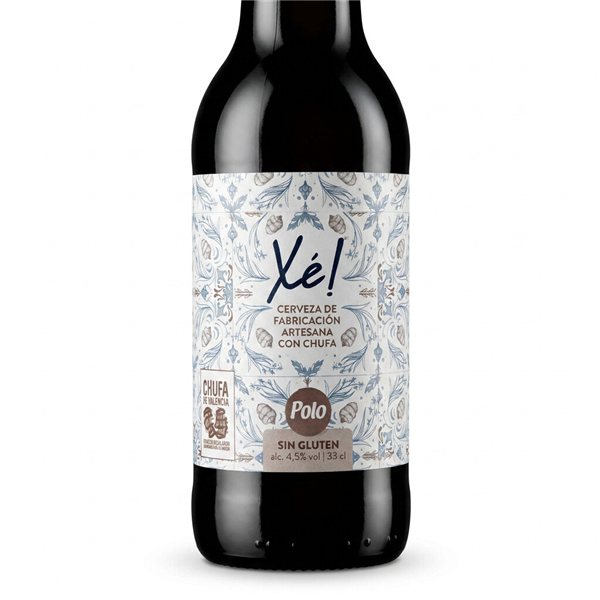 Cerveza Xe con chufa sin gluten 'Polo'-lateral