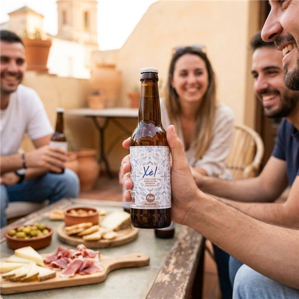Cerveza Xe con chufa sin gluten 'Polo'-trasera