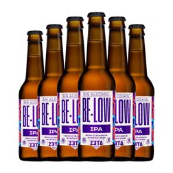 Cerveza Zeta Be Low IPA — India Pale Ale Botellín Tercio 33 cl Sin Alcohol (Caja de 6 unidades)