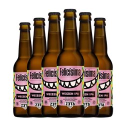 Cerveza Zeta Felicísima Botellín Tercio 33 cl (Caja de 6 unidades)