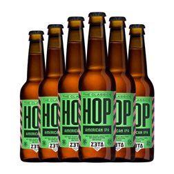 Cerveza Zeta Hop IPA — India Pale Ale, American Botellín Tercio 33 cl (Caja de 6 unidades)