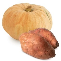 Pumpkin Sweet Potatoes Basket 1 Pumpkin + 3Kg Sweet Potatoes