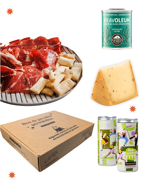 Cesta Caída del Cielo con Jamón de Bellota 100% Ibérico-detalle