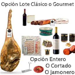 Cesta de Navidad con Jamón Duroc H Rivera 7-7,5 kgs