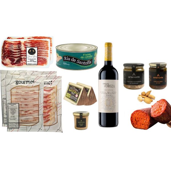 Gourmet Weihnachtskorb Rivera.-detalle