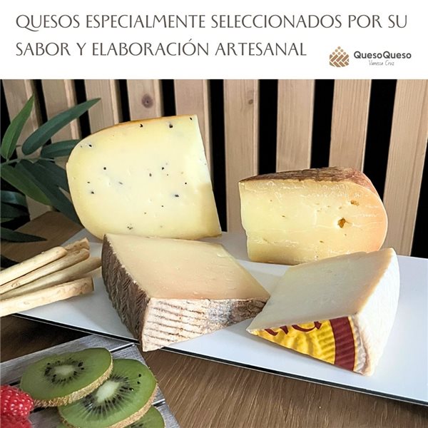 Cesta de Quesos Gourmet para Regalo Pareja "Díselo con Queso"-trasera