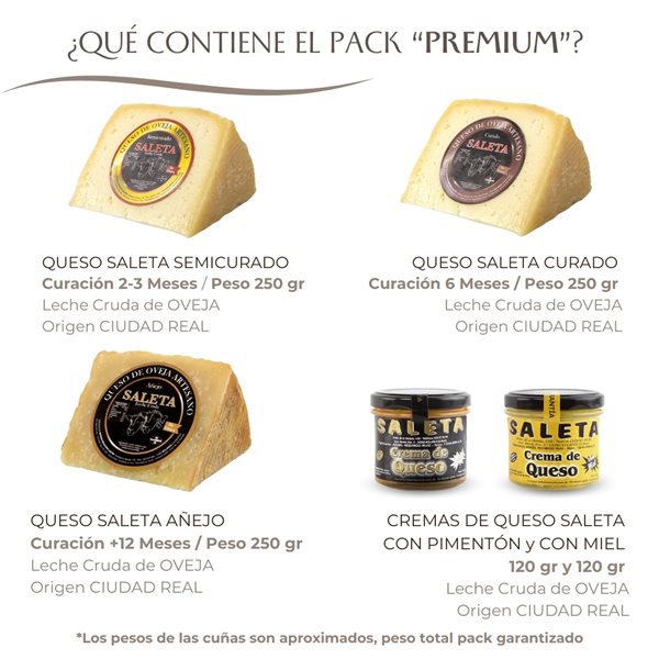 Cesta de Quesos Regalo Gourmet "Pack Premium"-detalle