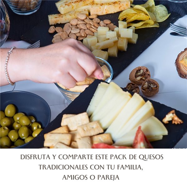 Cesta de Quesos Regalo Gourmet "Pack Tentaciones"-trasera