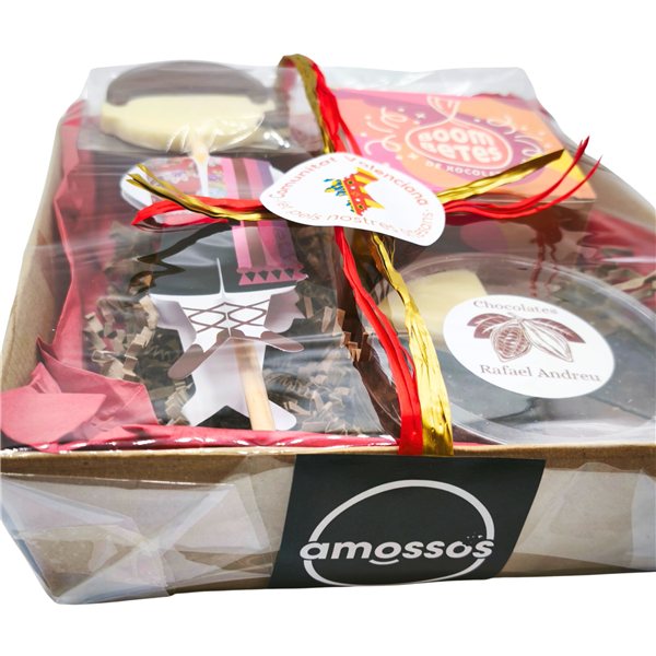 Gourmet basket for Fallas without alcohol.-trasera
