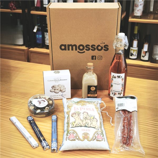 Cesta gourmet 'Sabores del Mediterráneo'-lateral
