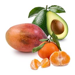 Cesta Mandarinas, Aguacates y Mangos 9kg (2kg Mangos + 2kg Aguacates + 5kg Mandarinas)