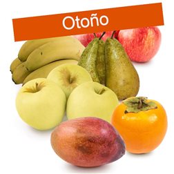 Panier Pomme Rouge, Poire, Banane, Golden, Kaki et Mangue 1K pommes + 1K poires + 1K bananes + 1K golden + 1K kaki + 1K mangue