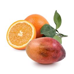 Cesta Naranjas de Mesa y Mangos 13kg Naranjas de mesa + 2 unidades de  mangos
