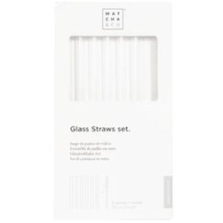 Set aus Glasstrohhalmen 6 Stk.