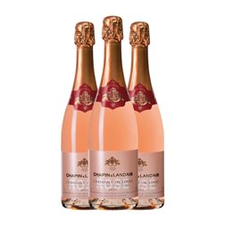 Chapin & Landais Brut Crémant de Loire Traditionnelle — Tradicional, Rosé — Rosado 75 cl Espumoso Rosado (Caja de 3 unidades)