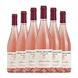 Château Beauchene Le Pavillon Francia Joven 75 cl Vino Rosado (Caja de 6 unidades)