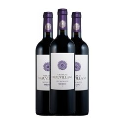 Château Beauvillage Médoc 75 cl Vino Tinto (Caja de 3 unidades)