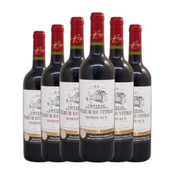 Château Haut Cardonnet. Fleur de Vitrac Bordeaux 75 cl Vino Tinto (Caja de 6 unidades)