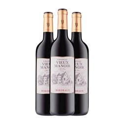 Châteaux Vieux Manoir 75 cl Vino Tinto (Caja de 3 unidades)