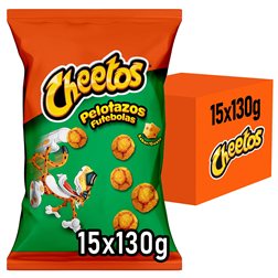 CHEETOS Boulettes Snack de Maïs Saveur Fromage pour Fêtes et Événements, Sacs Individuels de 130 g, Pack de 15 (Avec ou Sans Cadeau)