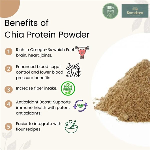 Organic Chia Powder - 1kg-lateral
