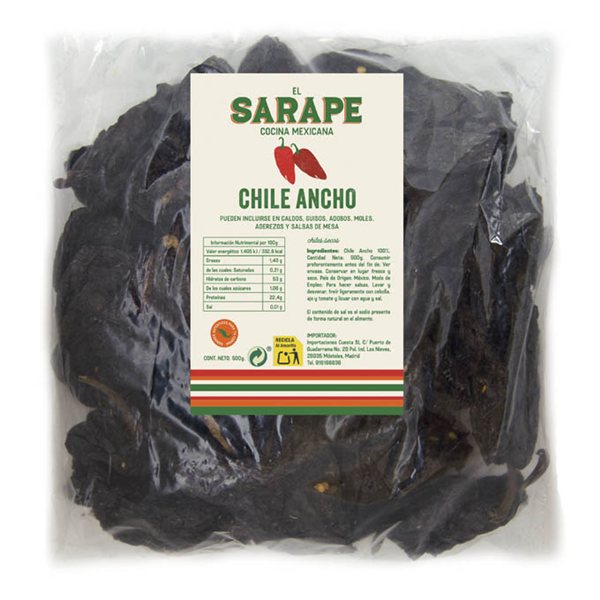 Chile Ancho seco El Sarape 3kg-detalle