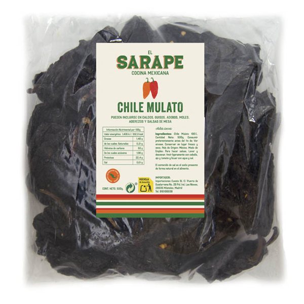 Chile Mulato seco El Sarape 100g-detalle