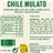 Chile Mulato seco El Sarape 100g-lateral