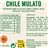 Chile Mulato seco El Sarape 3kg-trasera