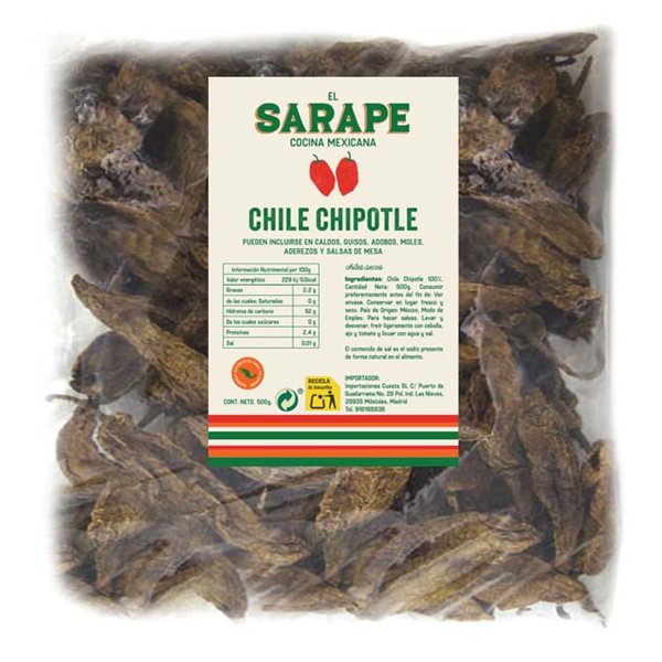 Chipotle seco El Sarape 100g-detalle