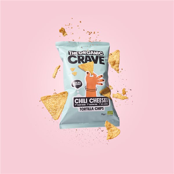 Bio-Tortilla-Protein-Chips mit Chilli-Käse-Geschmack-detalle