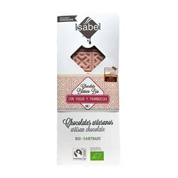 Chocolate Blanco con Yogur y Frambuesas Isabel