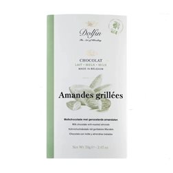 Chocolate con Leche y Almendras Tostadas 70g  Dolfin
