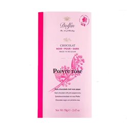 Chocolat noir au poivre rose 70g Dolfin