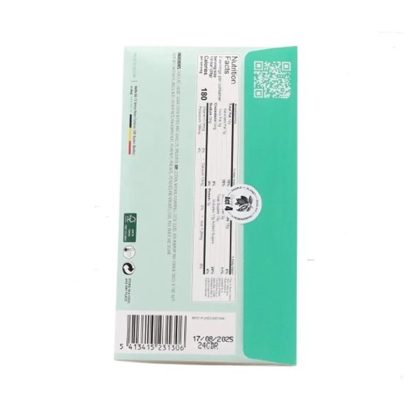 Chocolate Negro con Hojas de Menta 70g Dolfin-detalle