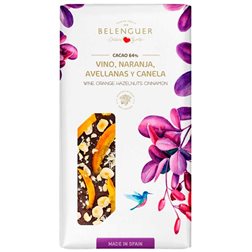 Chocolate negro con vino, naranja, avellanas y canela Belenguer