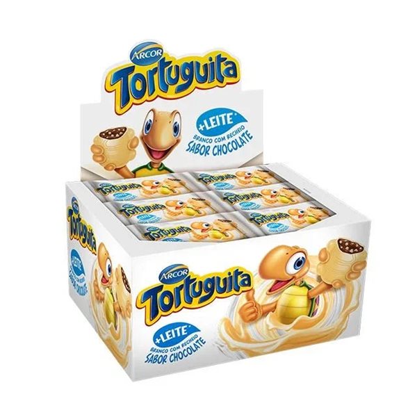 Schokoladen-Tortuguita Branco 15,5g - brasilianischer Spaß und Geschmack-detalle