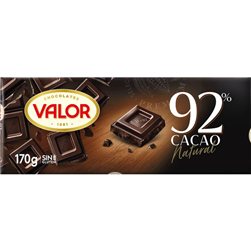 CHOCOLATE VALOR DUNKEL 92% 170 GRS