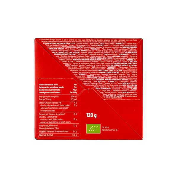 Chocolates with candied fruits BIO 120 g-detalle