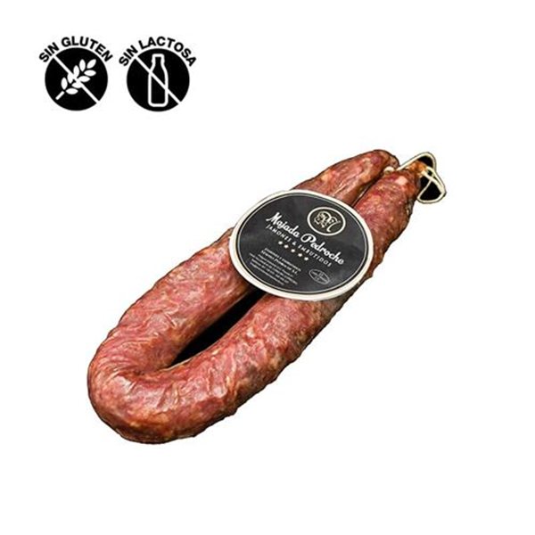 Chorizo blanco curado 100% bellota, Majada Pedroche-lateral