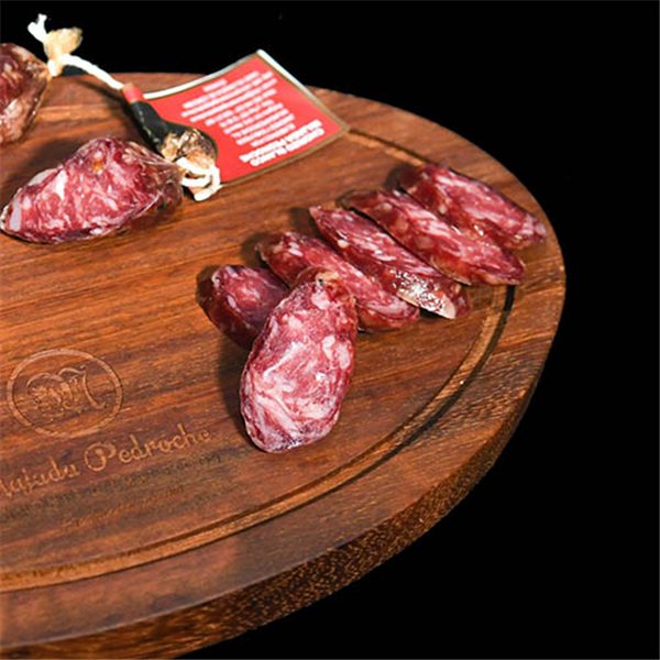 Chorizo blanco curado 100% bellota, Majada Pedroche-trasera