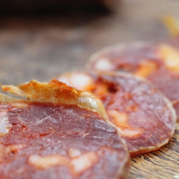 Acorn-fed 100% Iberian cular chorizo-detalle