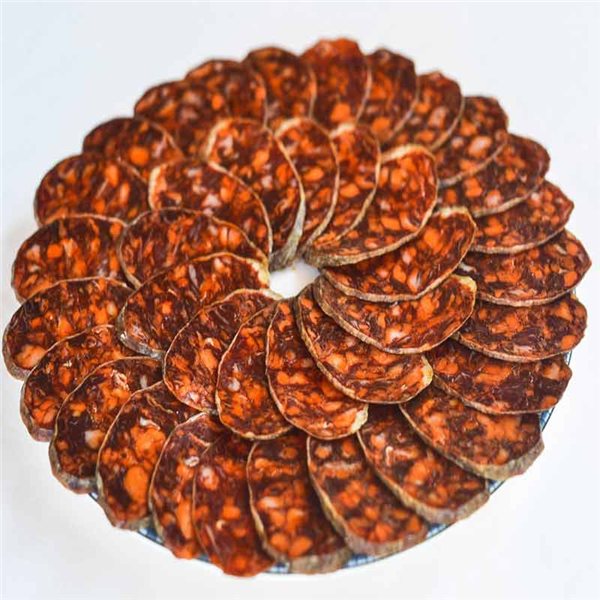 Chorizo de bellota 100% ibérico, Señorío de Montanera-izquierda