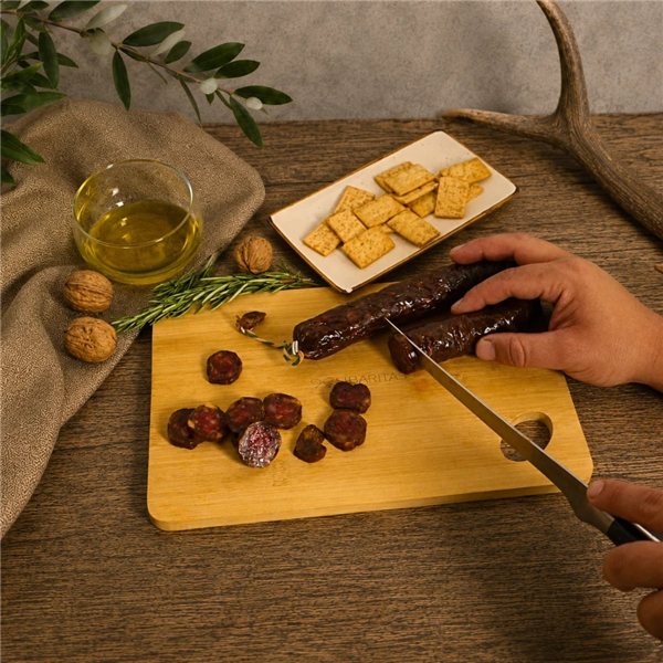 Chorizo de gamo-detalle