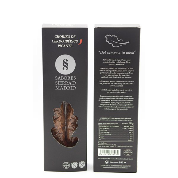 CHORIZO PICANTE DE CERDO IBÉRICO-izquierda