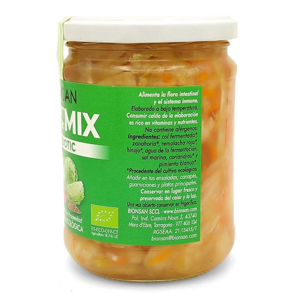 Mélange de choucroute fermentée Bio 420gr-trasera