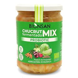 Chucrut Mix (fermentado probiotic) Bio tarro 420g Bionsan
