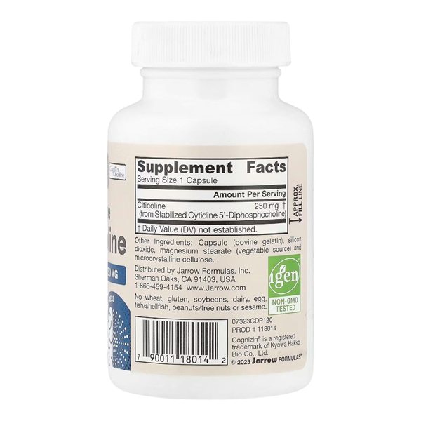 Citicoline CDP Choline 250 Mg 120 Caps-detalle