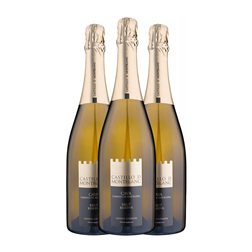 Clos Montblanc Castillo Brut Cava Reserva Bio — Biológico 75 cl Vegano Espumoso Blanco (Caja de 3 unidades)