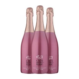 Clos Montblanc Trepat Brut Cava 75 cl Vegano Espumoso Rosado (Caja de 3 unidades)
